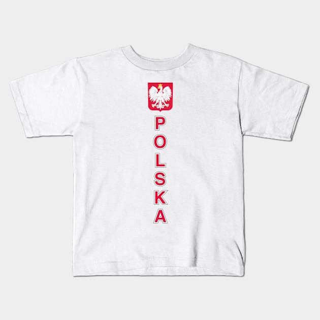 Poslska Poslish design with eagle Kids T-Shirt by Estudio3e